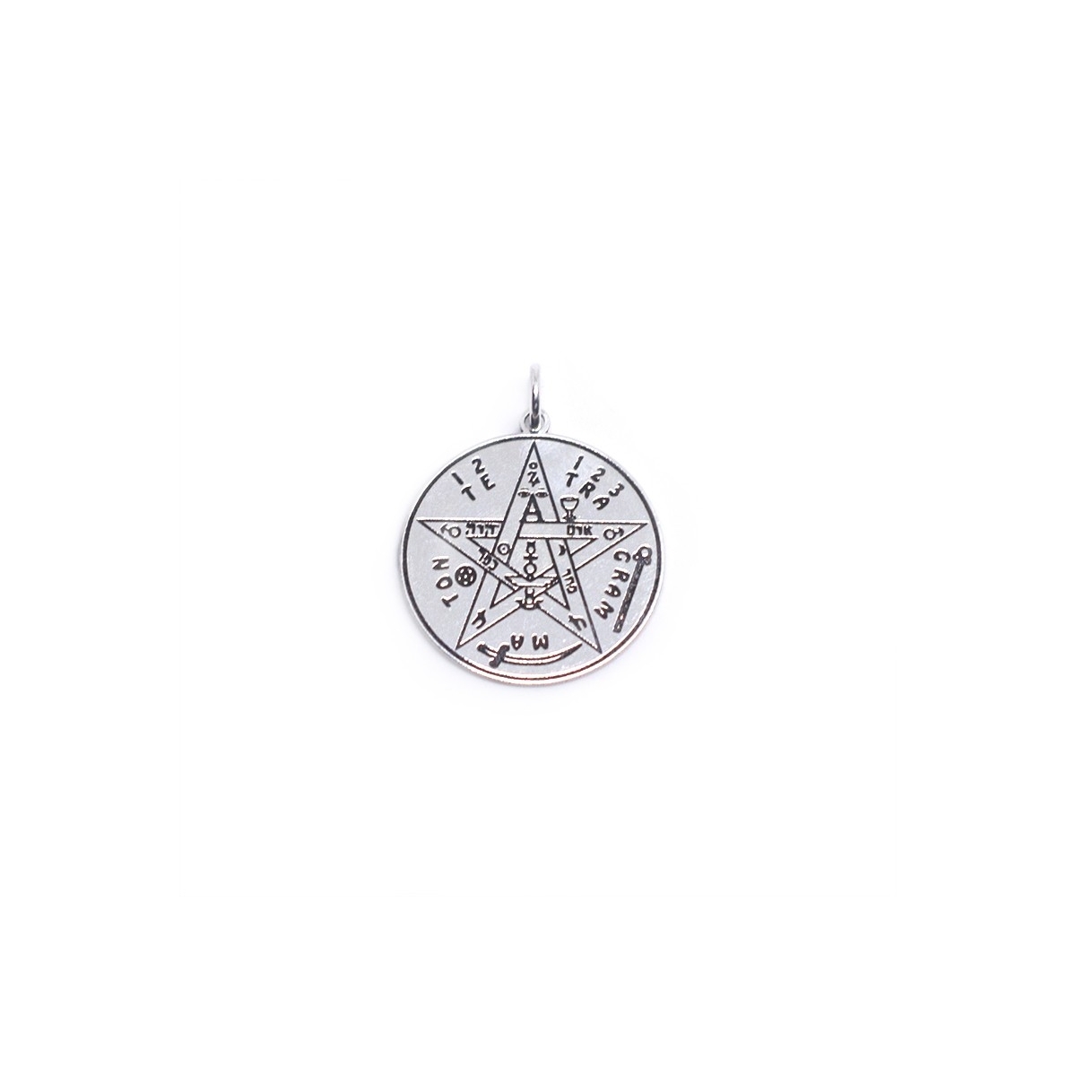Colgante tetragrammaton 30mm plata de ley 925