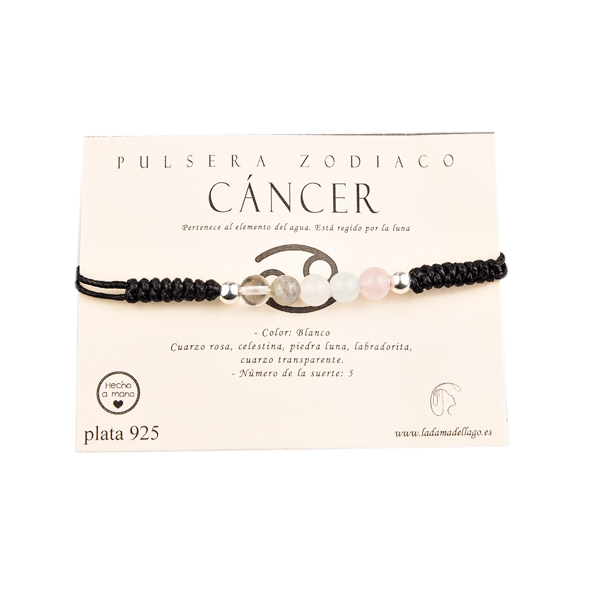 Pulsera Zodíaco Cancer ajustable